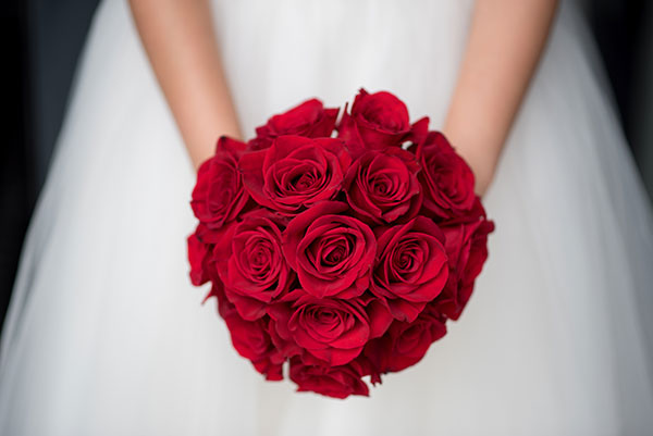 bride and wedding flower bouquet 